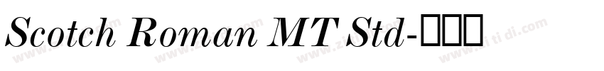 Scotch Roman MT Std字体转换